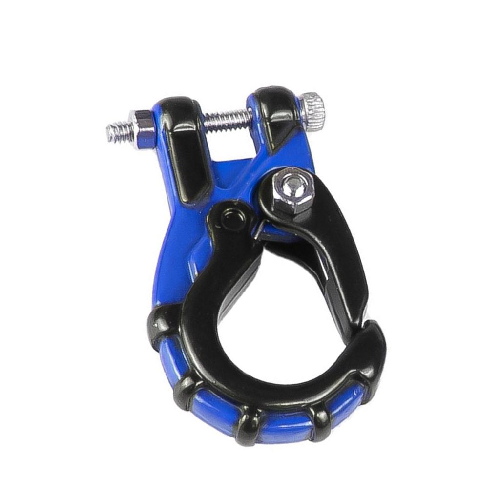 Winch Hook D Ring Shackle Trailer Hook Towing Heavy Duty for Tow Strap Winch Off Road Truck ATV UTV Recovery Blue