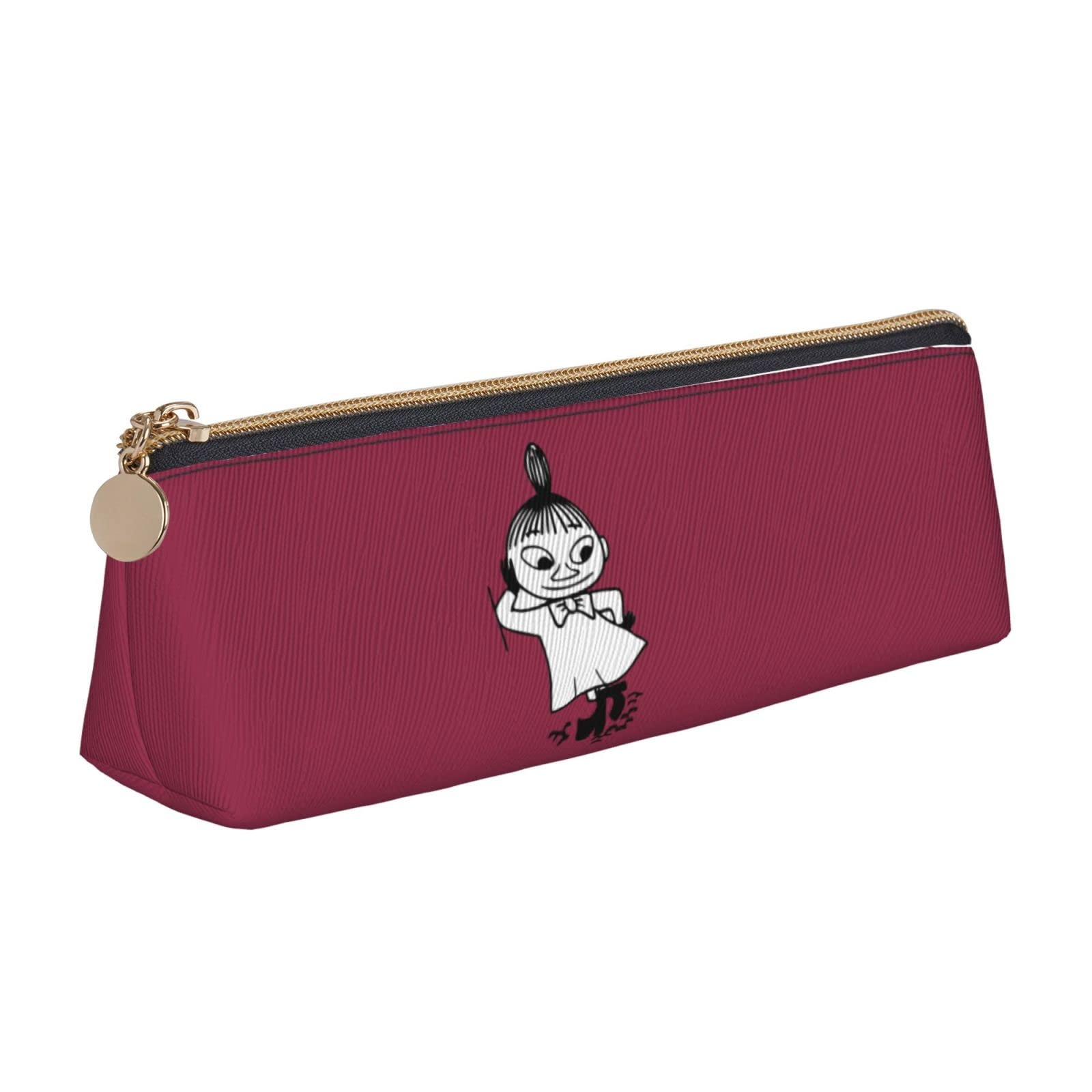 

Rikana Moomin Pencil Large Stylish Leather Pen Simple Tool Pencil Case for and Suitable for High and Working Elementary and Junior High School