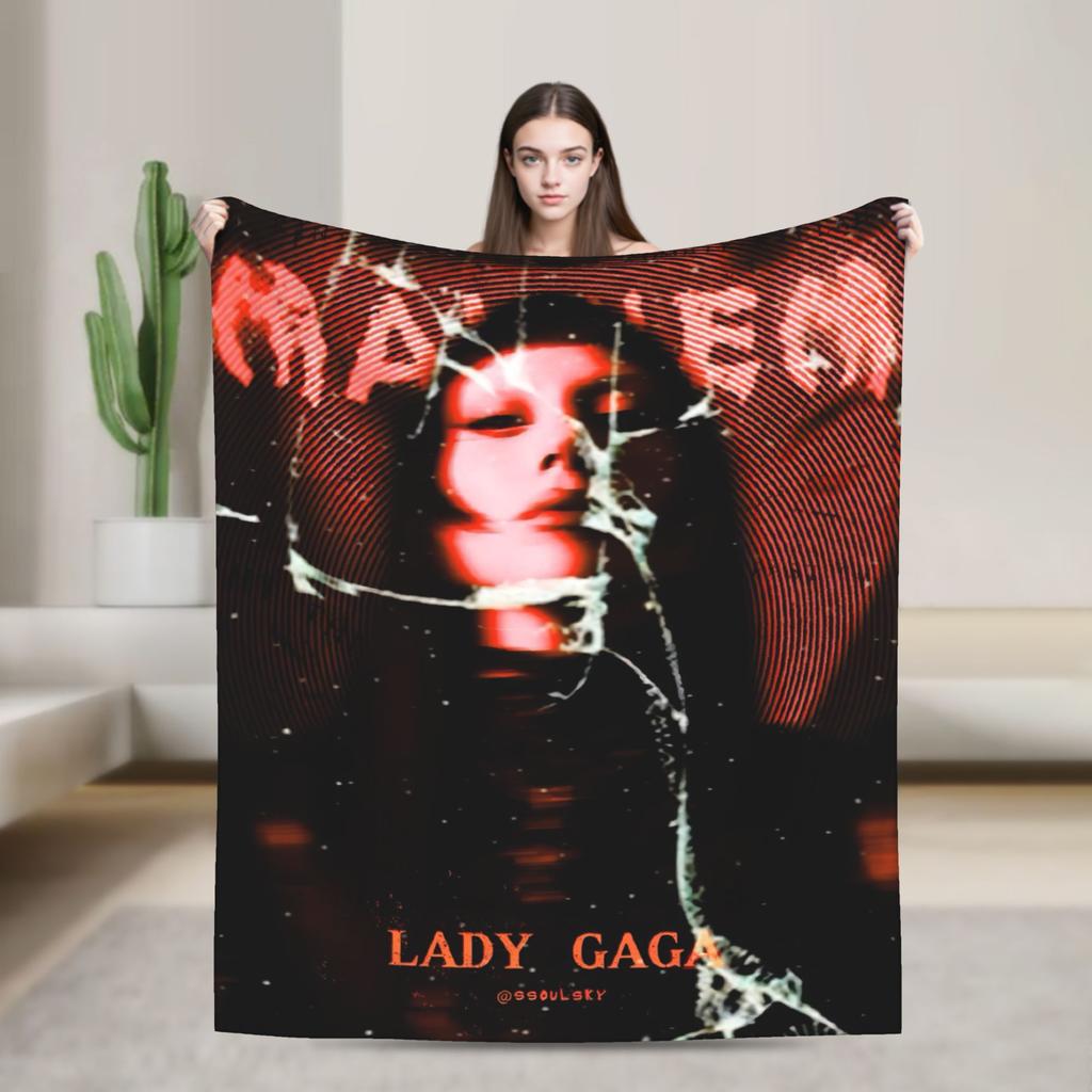 Lady Gaga Mayhem 2025 Album  Blanket  Super Soft Plush Bedding Throws For Couch Chair Travel Flannel Bedspread Bed Cover