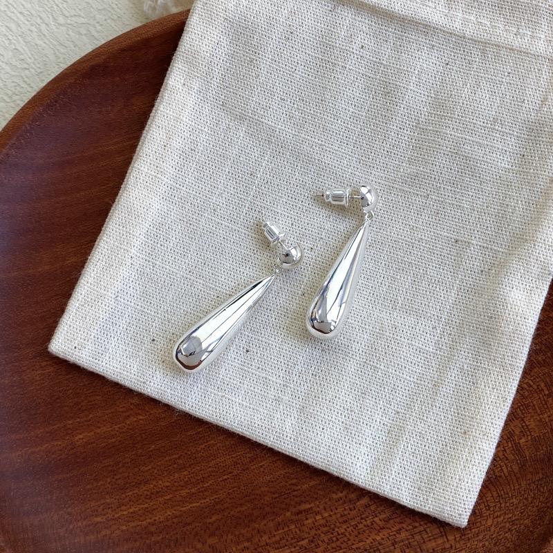 SophieBuhai Fashionable Simple Waterdrop Earrings Women s Elegant  Alloy Ear Jewelry Drop Shape Dangle Earrings