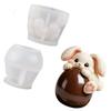 Flexible Silicone Mousse Cake Molds Rabbit Eggs Shaped Shape Chocolate Baking Mould Bakeware for Parties and Celebration