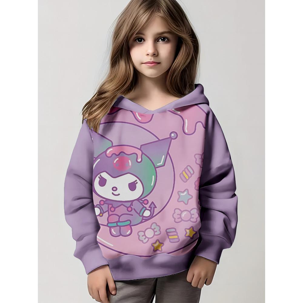 2025 Anime Cartoon Kuromi 3D Print All Seasons Children Casual Sweatshirt Cool Pullover Tops Unisex Clothes Hoodies