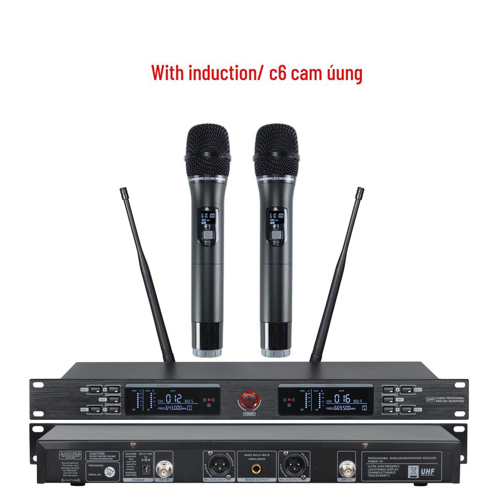 KTV High-End Wireless U-Band Infrared Lavalier Headset & Conference Microphone System