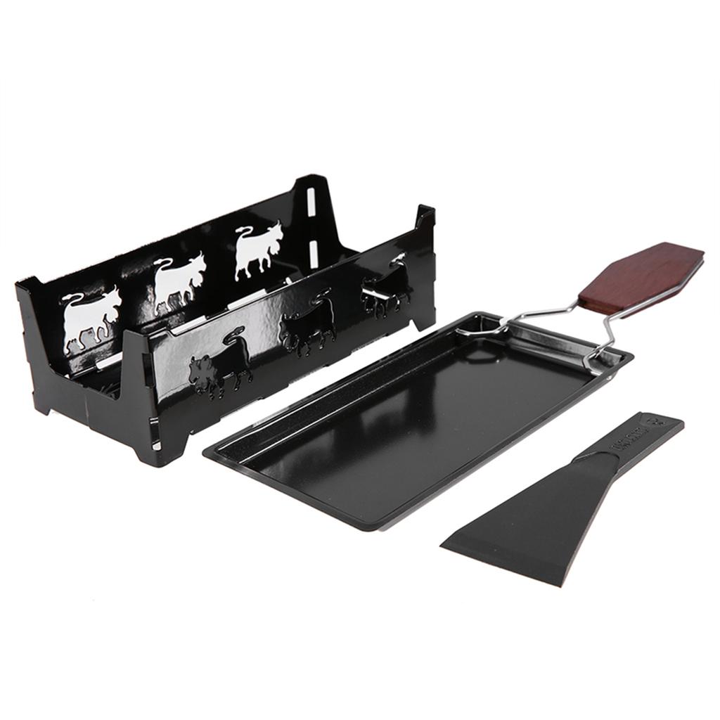, carbon steel that melts cheese evenly, with wooden handle for comfortable cooking