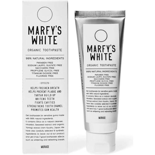 

ОРГАНИЧЕСКАЯ ЗУБНАЯ ПАСТА MARFY S WHITE, Сделано в Японии, Без добавок, Отбеливающая и для ухода за дыханием, 90 г, Сделано в Японии, Без пенообразования, с натуральными ингредиентами
