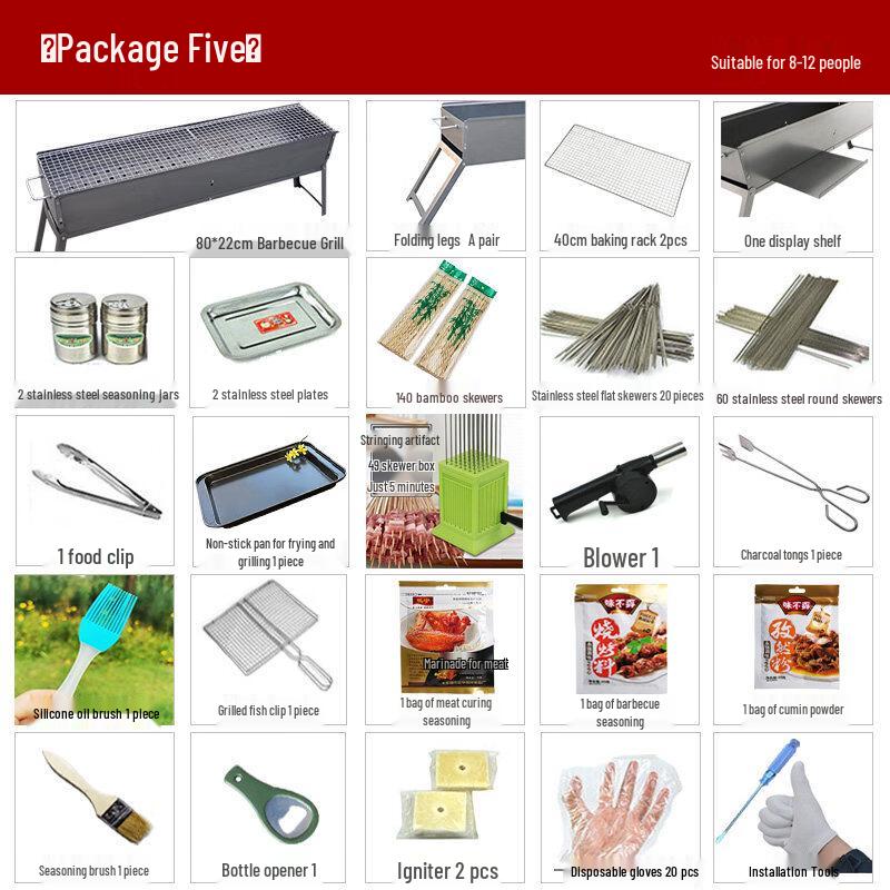 Portable Folding Charcoal BBQ Grill