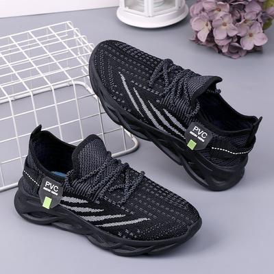 New Spring and Summer Women's Fly-woven Sneakers Fashionable and Lightweight Running Shoes, Fly-woven Surface Breathable Casual Schoolgirl