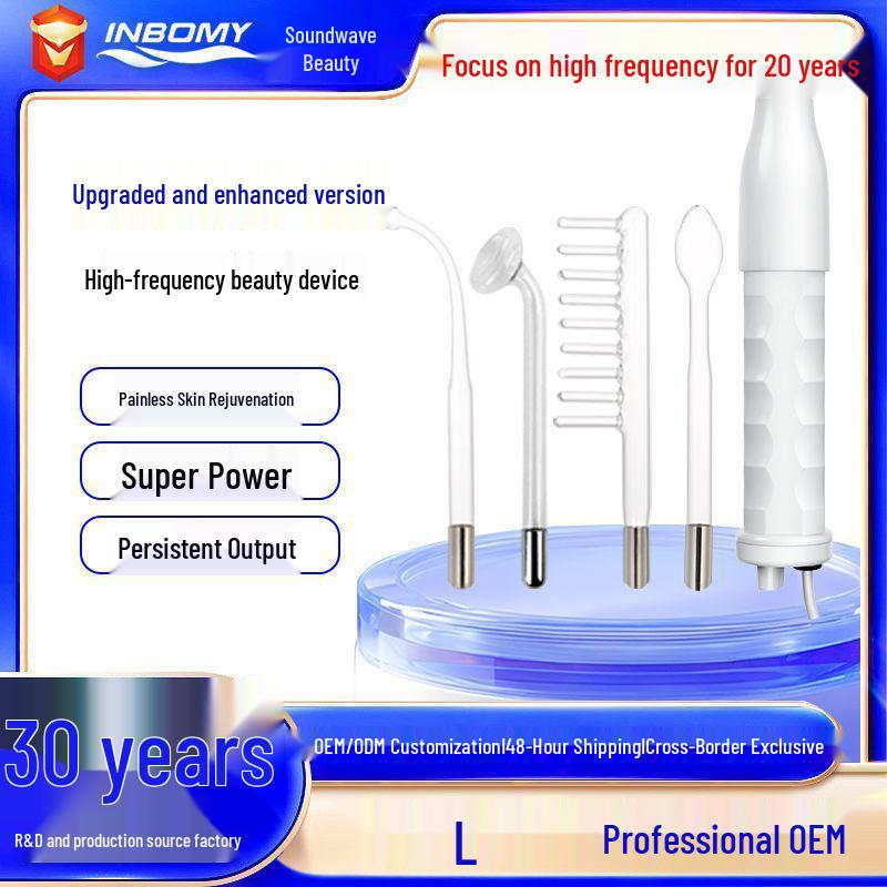 

Популярный 4-трубочный высокочастотный электронный косметический массажер US Standard 110V