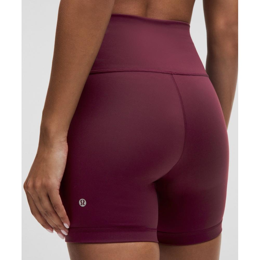 Lululemon Wunder Train High Rise Short 6  Garnet