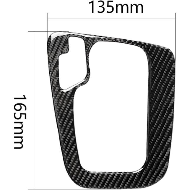 Auto Inner Decal Center Console Gear Shift Box Frame Panel Real Carbon Fiber Sticker Compatible with 3 Series E46 1998-2005 Car Interior Trim
