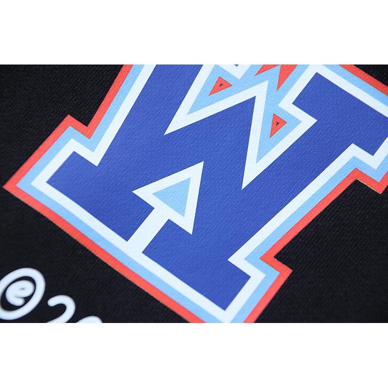 1111 Off-White 2026 Spring and Autumn New OW Magic Elder Pattern Printed Men's and Women's Round Neck Hoodie