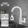 TLXT White Wall-Mounted Kitchen Pull-out Faucet