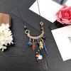 Eastern European style handmade retro fringed long necklace light luxury simple sweater chain crystal pendant versatile accessories