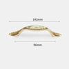 Zinc Zinc Zinc Alloy Gold Kitchen Cabinet Handle Light Luxury Ceramic Drawer Pulls  Wardrobe