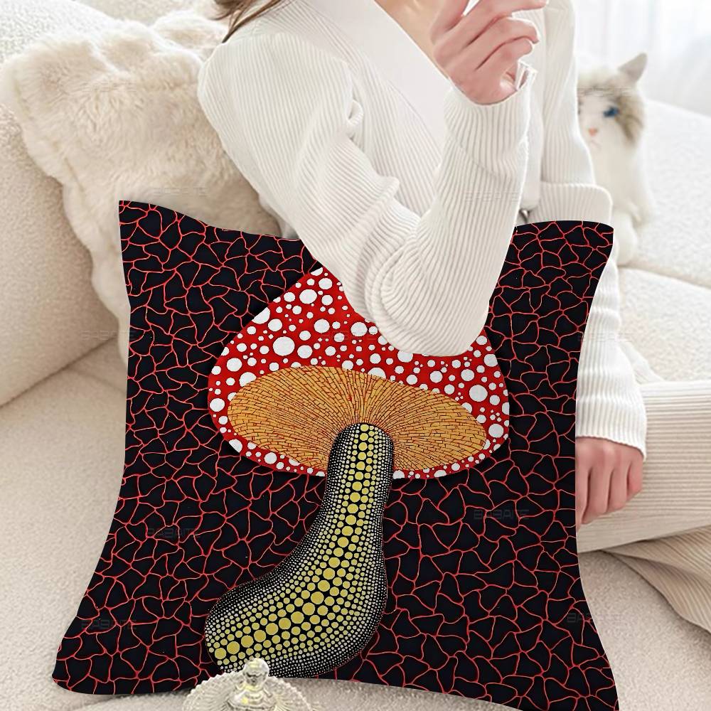 Yellow Dots Yayoi Kusama Lucky Dragon pillow cover sofa cushion cover home room decoration children gift
