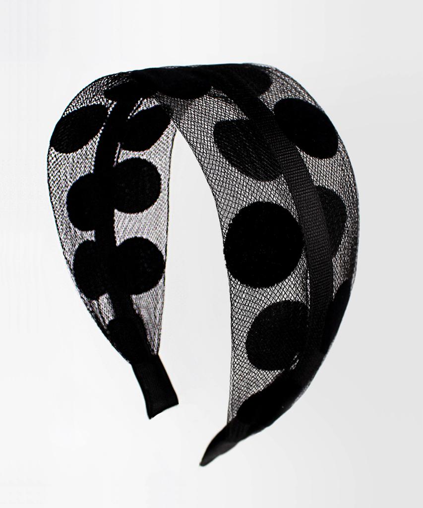 Racoha Velvet Dot Simple Hairband (No-Pain Hairband)