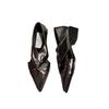 Fashion 2025 Fashion New Slip on Women’s Low Heel Pumps Retro Pointed Toe Office Elegant Comfortable Classic Career Shoes Zapatos Mujer