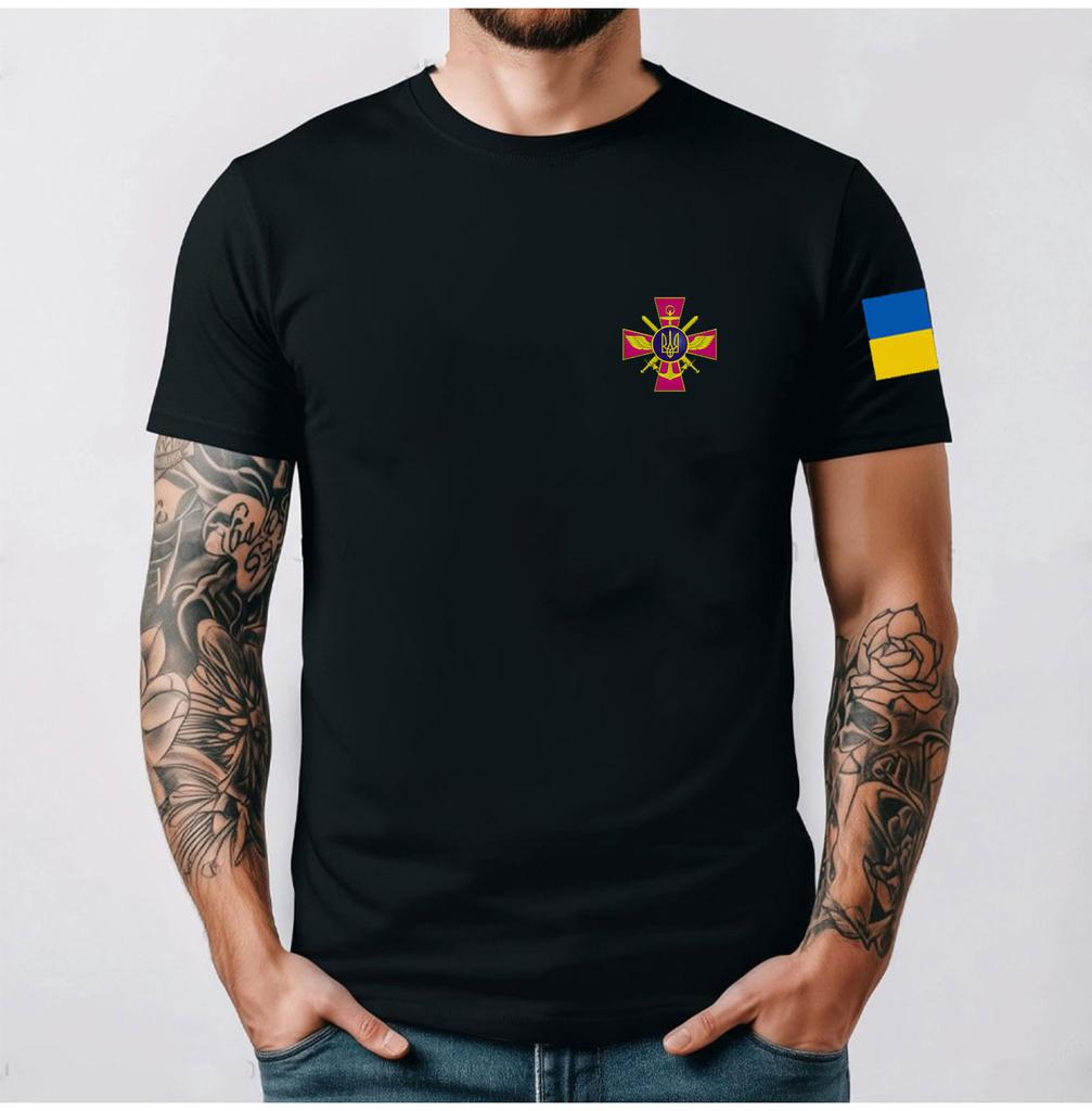 Ukrainian Coat of Arms Ukraine Armed Forces UAF Ukraine Military TShirt Unisex Clothing Streetwear Graphic T Shirts Cotton Tees