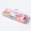 Creative Double-Sided Pencil Case with Calculator for Primary Students