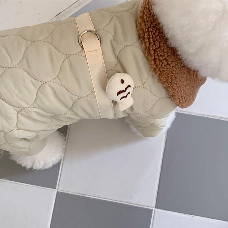 Dog Clothes Four-legged Cotton Coat Teddy Pomeranian Bichon Poodle Small Puppy Yorkshire Dog Clothes Autumn And Winter Clothes