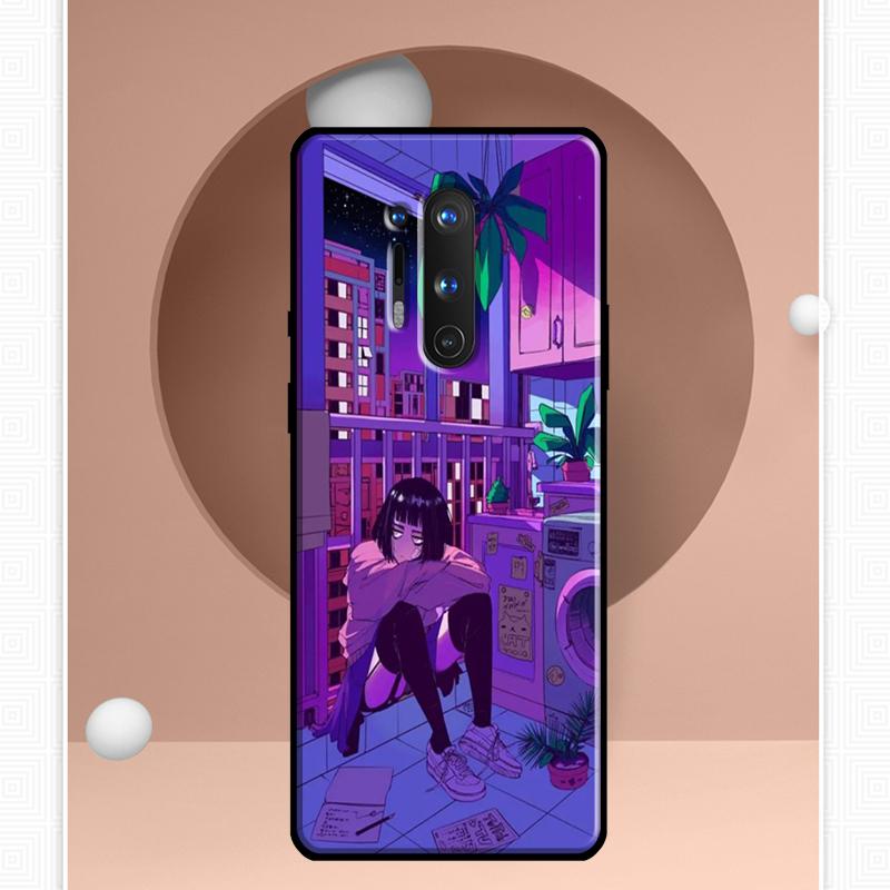Japanese Style Anime Case For OnePlus Ace 11 9 10 Pro 9RT 10T 8T Cover For OnePlus Nord CE 2 Lite 2T N10 N20