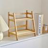 Organizzatore di Tazze a Doppio Strato, Scaffale Portaoggetti Stile Rattan, Portaoggetti da Tavolo per Cucina, Vassoio Multifunzionale per Organizzazione Casa Ufficio Campeggio