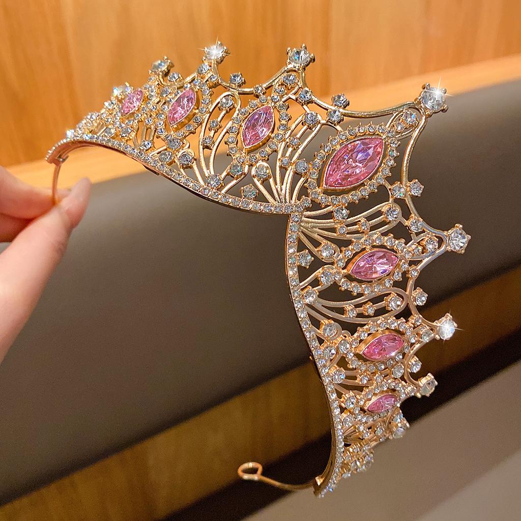 1 large crown fashionable temperament crown headband sweet wind hair accessory suitable for performances and birthdays