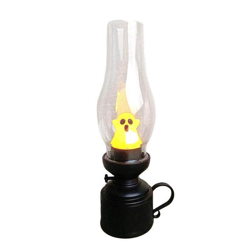 Xiaomi Calcifer Flameless Night Light Halloween Retro Decorative Candle Light Cartoon Anime Cute Lamp Bedroom Bedside Table Lamp