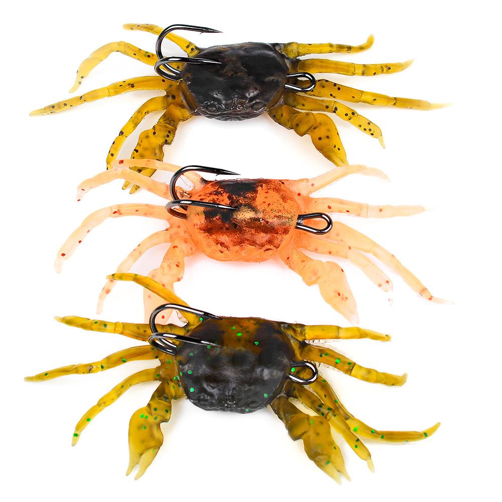 Submerged Crab Soft Bait Long-range Biomimetic Bait 13cm 32.5g Hook Anti Hanging Bottom Simulation Lure Fake Bait Fishing Gear