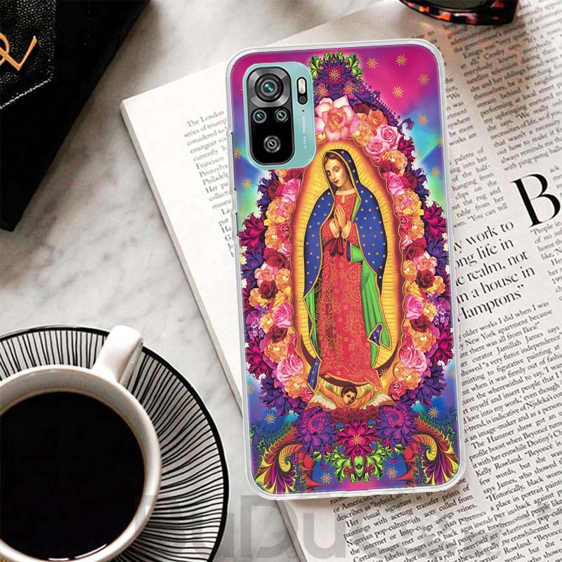 Jungfrau von Guadalupe Jungfrau Maria Hülle Für Xiaomi Redmi Note 10 9S 9 8T 8 Pro 7 5 Mi 9T 10T 11T 12T 11 12 Lite 12X A3 A2 A1 Druck