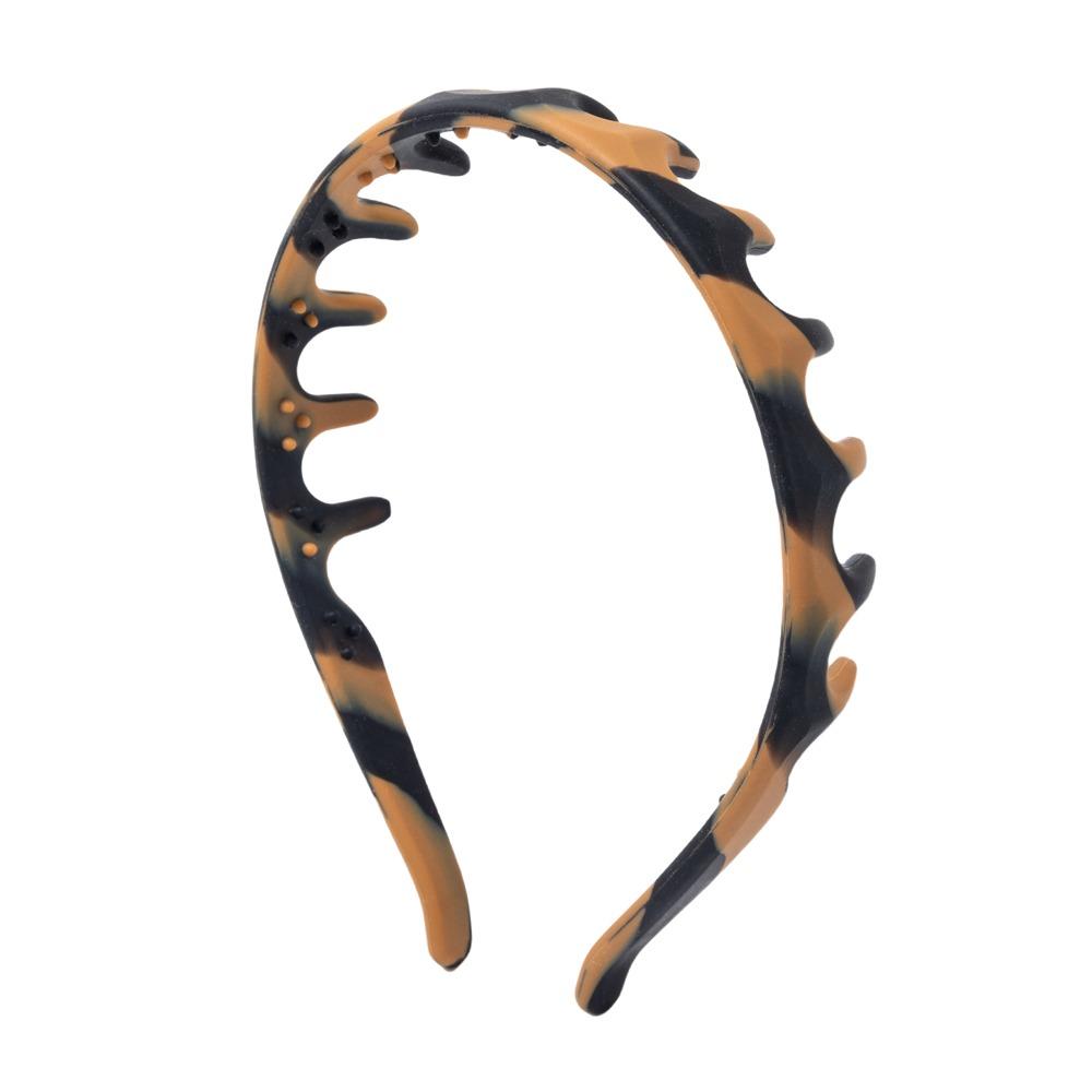 

Flexible Head Bands Soft U Shaped Headband New Zig Zag Headband for Washing Face 1PC Amber