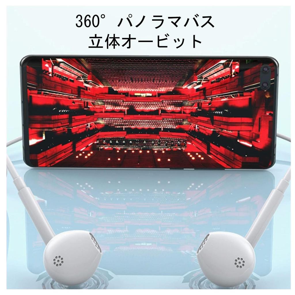 Wired earphones with 3.5mm jack, copper ring diaphragm, painless fit, non-destructive noise reduction, high-quality calls, intelligent wire control,