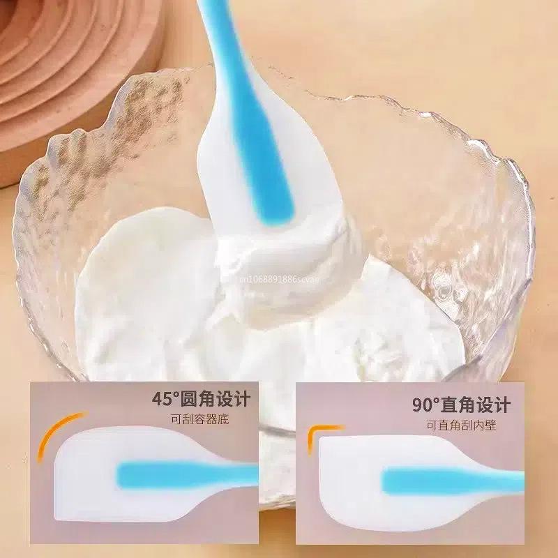 Silicone Spatula Cream Butter Cooking Baking Spatula Heat Resistant Utensils Scrape Decorator Translucent Kitchen Baking Tools