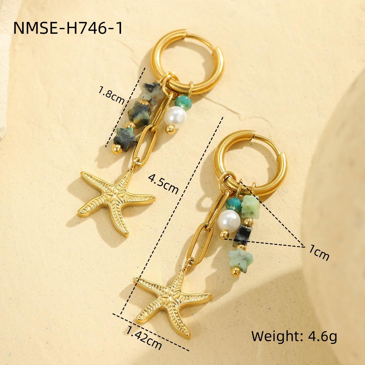 GEMCHIC Women s Stainless Steel Earrings Ocean Starfish Set Summer Fashion New Design