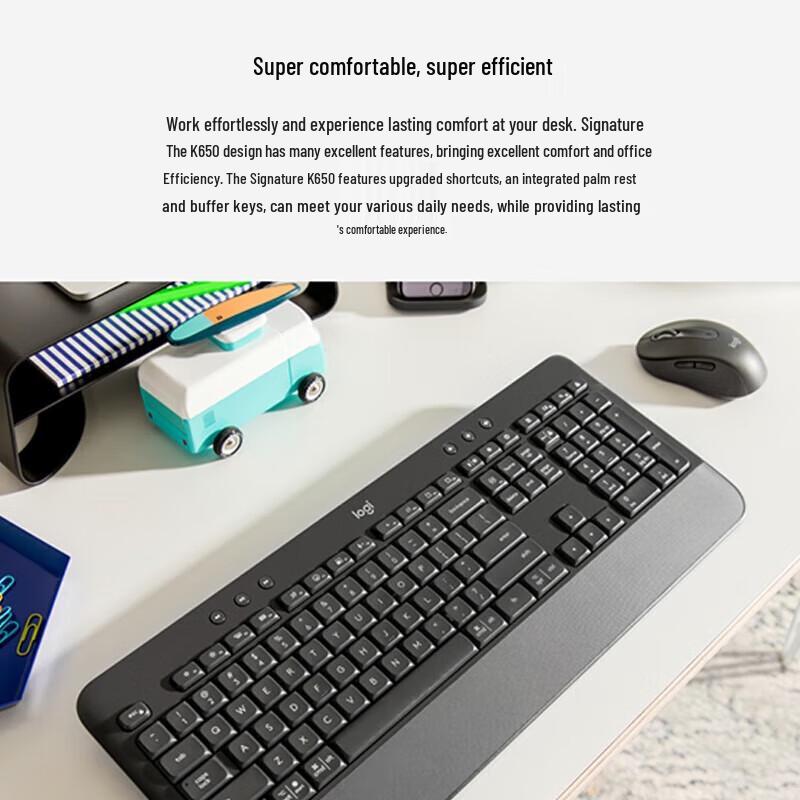 Logitech K650 Dual-Mode Wireless Bluetooth Office Keyboard