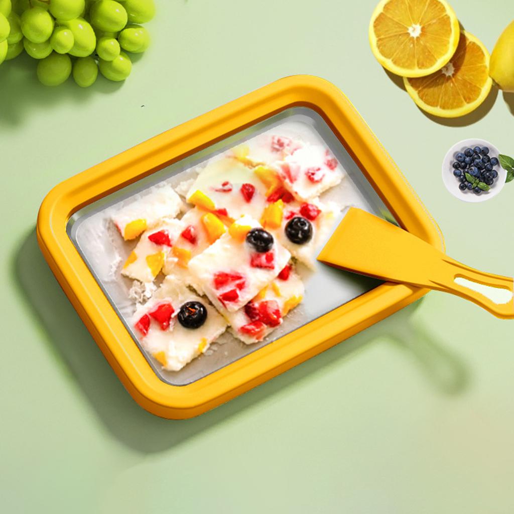 Instant Rolled Ice Cream Maker Versatile DIY Household Frozen Yogurt Maker for Gelato Sorbet Homemade Rolled Cream Yogurt