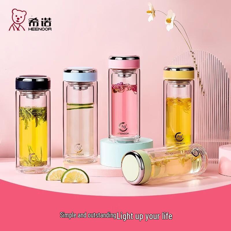 Xingnuo Double Wall Borosilicate Glass Tea Infuser Bottle