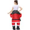 Inflatable Santa Claus Costume Adult, ride on elves Costume, Fancy Funny elves Costumes Christmas Halloween Blow up Costumes