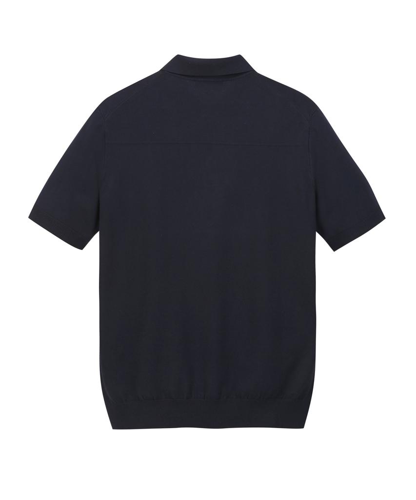 Jilseutyueoteunyuyogmaen Silky Collar Knit - Dark Navy (Jnsw6B303N3)