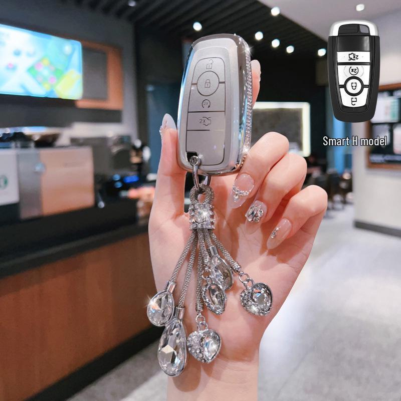 Premium TPU Key Fob Case for Ford Mondeo, Edge, Explorer, and Escort.