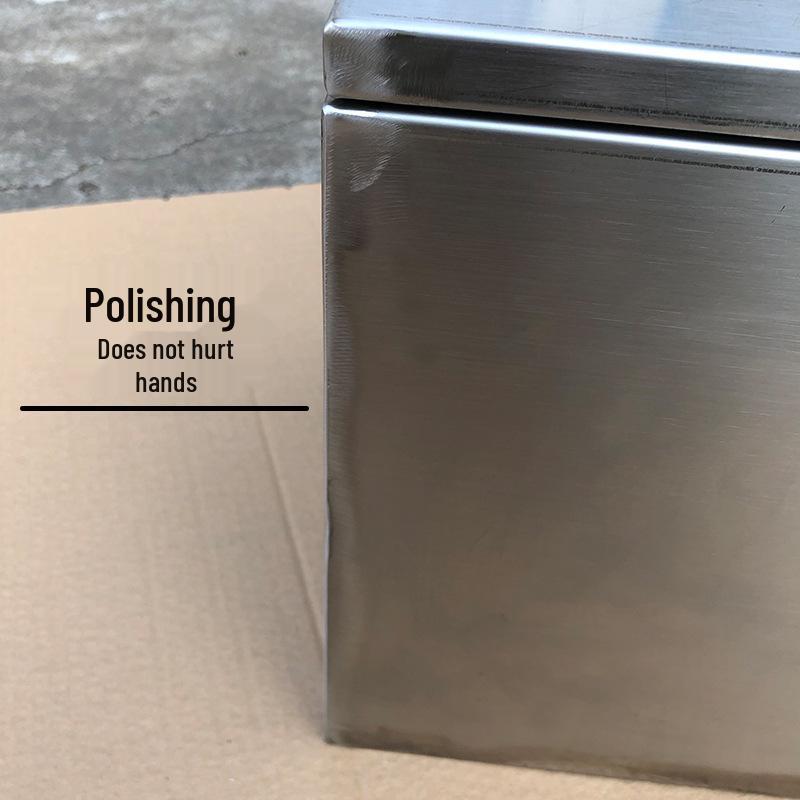 Stainless Steel Lockable Hardware Toolbox - Large Car-Mounted Organizer