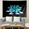 67 Print Tapestry, Backdrop, Easy Setup, Ideal for Bedroom, Office & Living Room, with Aesthetic Wall Hanging Decor.