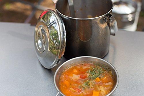 Zebra Stainless Steel Loop Handle Billy Can Pot, 12cm, 1516120