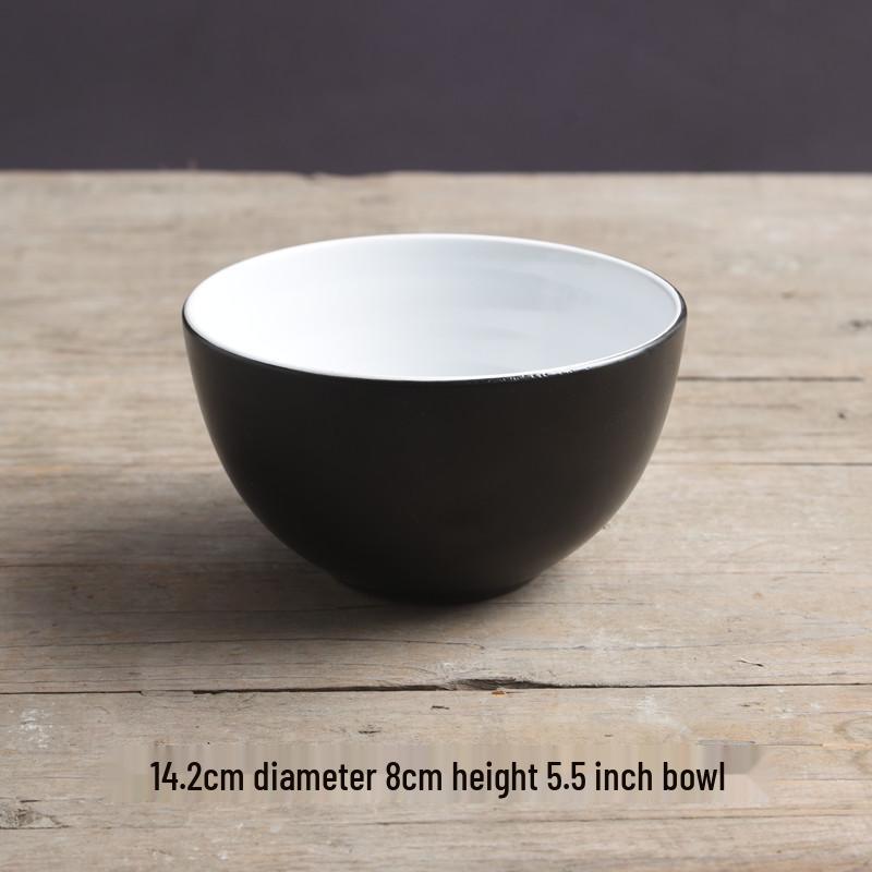 Yijia Retro Ceramic Underglaze Color Bowl: Perfect for Noodles, Congee, Rice, Soup, and Salad.