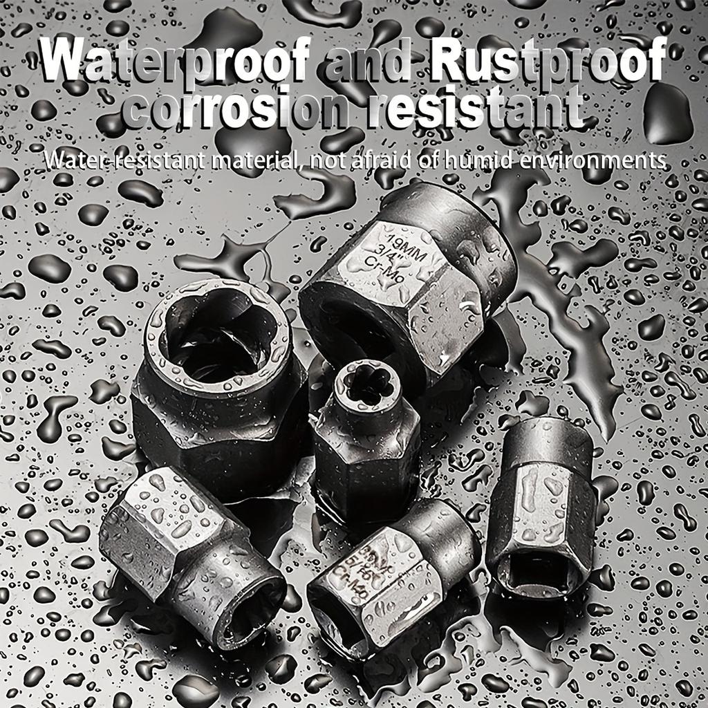 14pcs Nut Extractor, Anti-tooth Sleeve, Sliding Tooth Sleeve, ScrewDamaged Nut Screw Cap Extractor