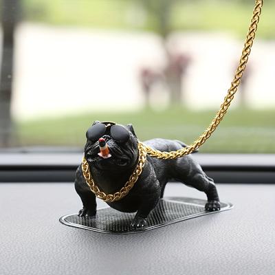European and American Trend Car Dashboard Decoration Resin Bulldog Ornaments Party Gifts Car Decoration High-end Accessories