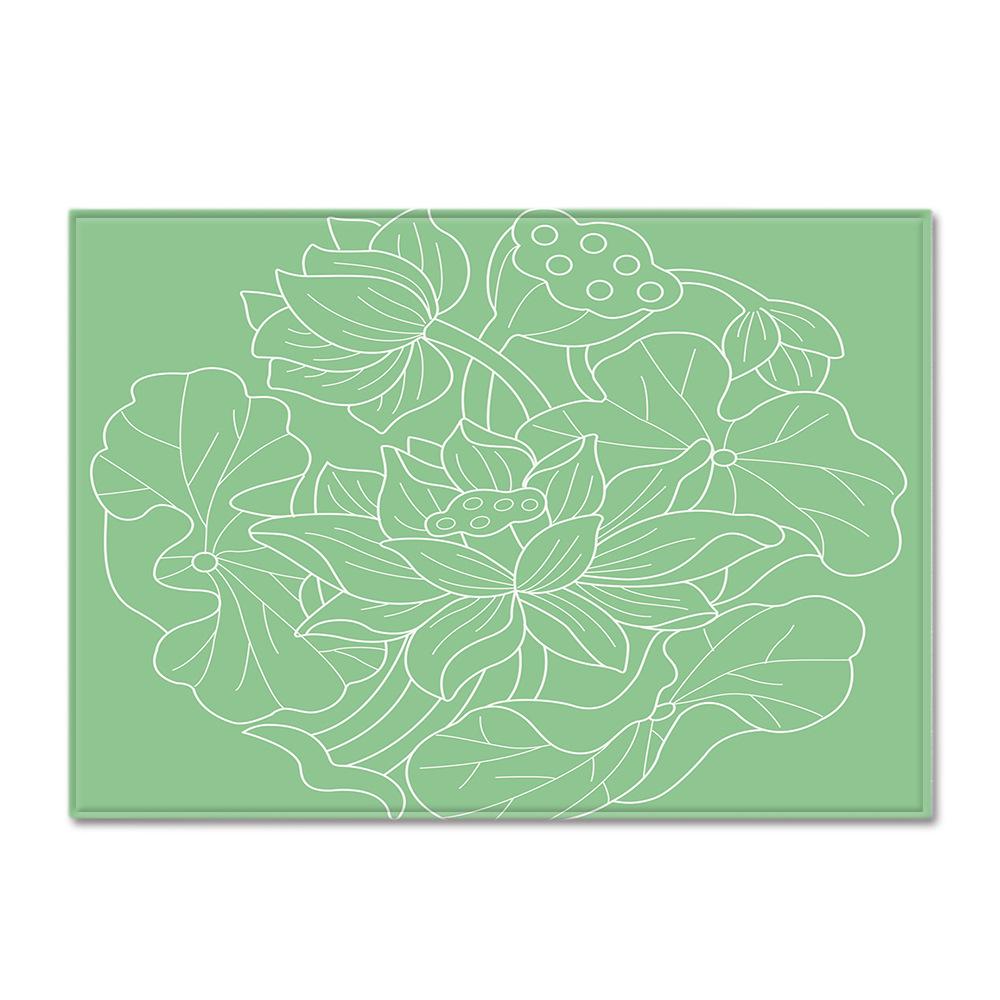 Striped Checked Large Carpet Feather Wind Bedroom Floor Mat