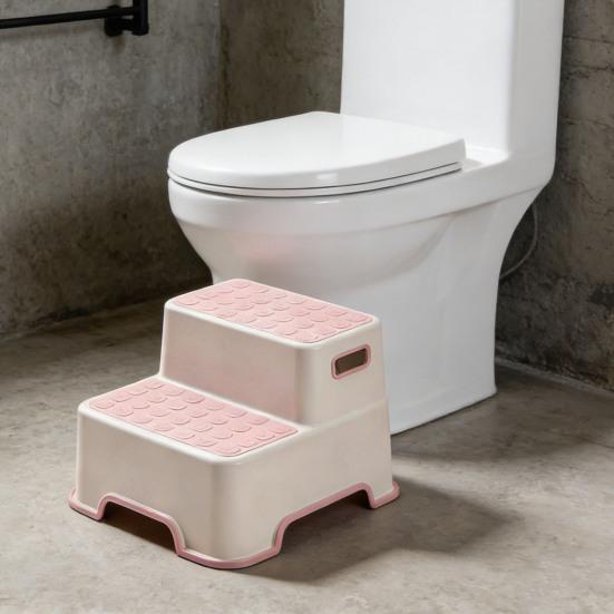 Toiletkruk Multifunctioneel Verstelbaar Opstapje Antislip Oppervlak Ergonomisch Ontwerp Kinderen Volwassenen Verstopping Verlichtende Kruk