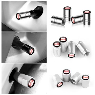 Car Wheel Tire Valve Caps Tyre Stem Cover Bolt-In Accessories For Cupra FR Ibiza Leon Arona Ateca Toledo E-Racer Formentor