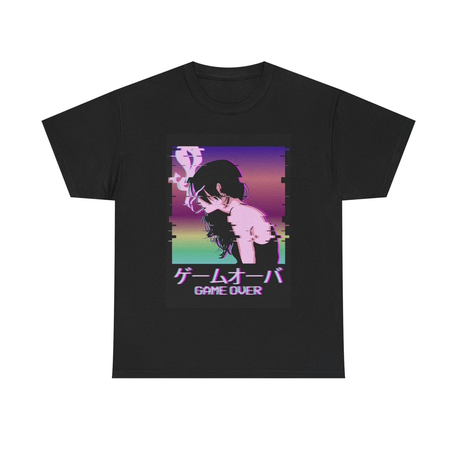 Men s and Women s T-shirts Waifu Anime L